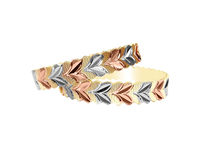 3 Tone Plated | Machine Cut Bangles